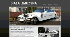 Desktop Screenshot of biala-limuzyna.pl