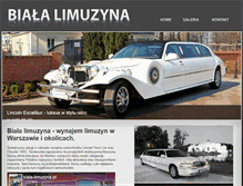 Tablet Screenshot of biala-limuzyna.pl